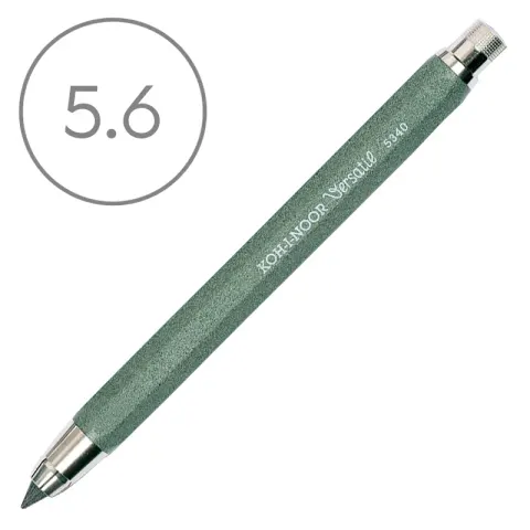 Ołówek automatyczny „Kubuś” Versatil Koh-I-Noor - 5.6 mm, zielony + temperówka