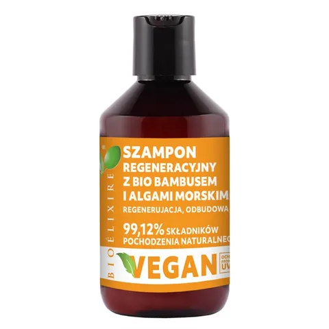 Bioelixire essential szampon regeneracyjny z bio bambusem i algami morskimi 300 ml