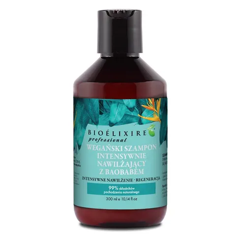 Bioelixire professional wegański szampon do włosów z baobabem 300 ml