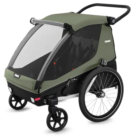 THULE COURIER wielofunkcyjna przyczepka rowerowa | Vintage Green