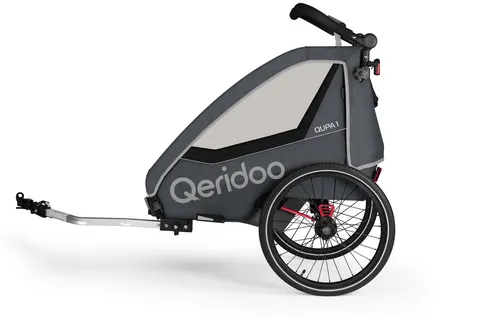 QERIDOO QUPA 1 przyczepka rowerowa gray