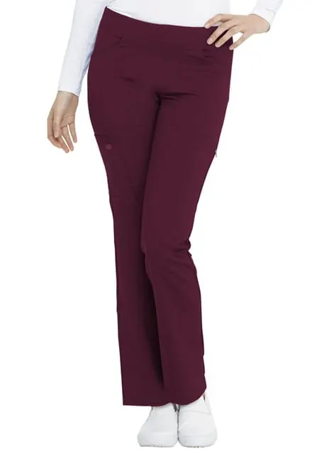 Spodnie medyczne damskie Dickies Balance czerwone wino
