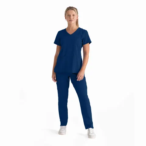 Bluza medyczna damska Barco Greys Anatomy Spandex Stretch Serena granatowa