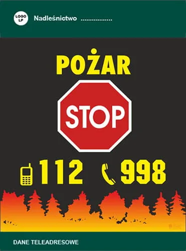 Tablica - Pożar STOP! (PP24)