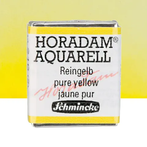 Farba akwarelowa Schmincke Horadam Aquarell półkostka - 216 Pure Yellow