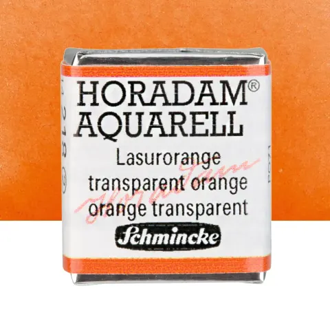Farba akwarelowa Schmincke Horadam Aquarell półkostka - 218 Transparent Orange