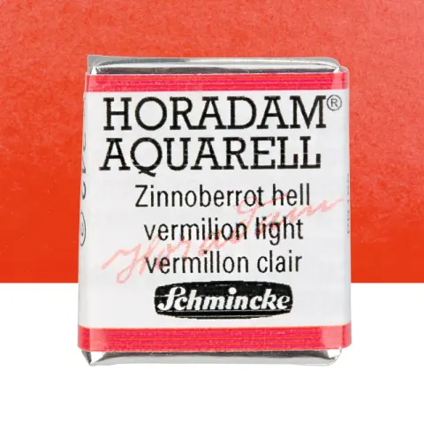 Farba akwarelowa Schmincke Horadam Aquarell półkostka - 342 Vermilion Light