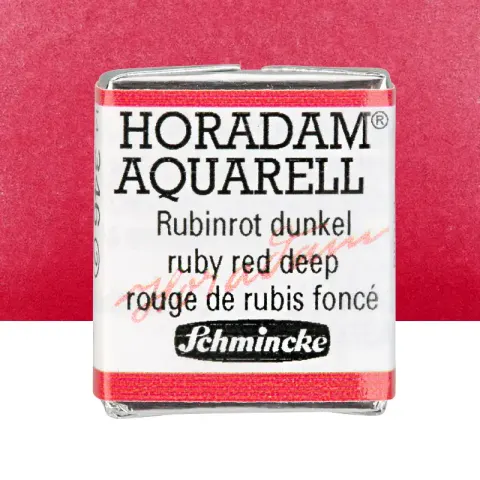 Farba akwarelowa Schmincke Horadam Aquarell półkostka - 346 Ruby red deep