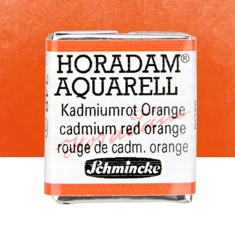 Farba akwarelowa Schmincke Horadam Aquarell półkostka - 348 Cadmium red orange