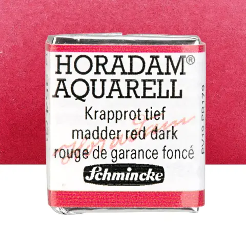Farba akwarelowa Schmincke Horadam Aquarell półkostka - 354 Madder red dark