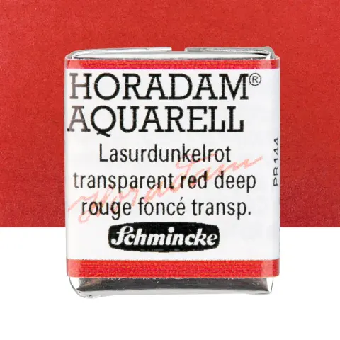 Farba akwarelowa Schmincke Horadam Aquarell półkostka - 355 Transparent red deep