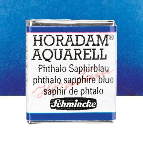 Farba akwarelowa Schmincke Horadam Aquarell półkostka - 477 Phthalo sapphire blue