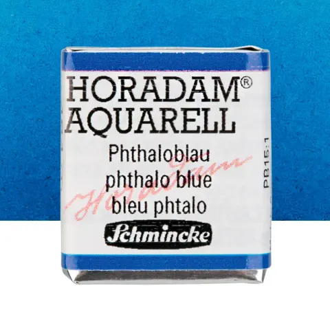 Farba akwarelowa Schmincke Horadam Aquarell półkostka - 484 Phthalo Blue