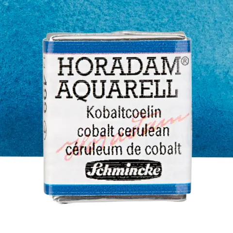 Farba akwarelowa Schmincke Horadam Aquarell półkostka - 499 Cobalt Cerulean
