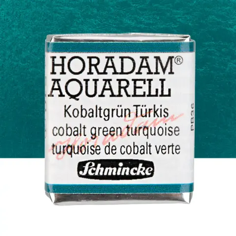 Farba akwarelowa Schmincke Horadam Aquarell półkostka - 510 Cobalt green turquoise