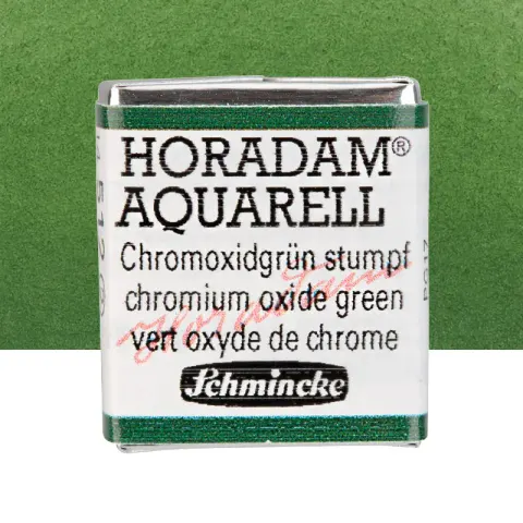 Farba akwarelowa Schmincke Horadam Aquarell półkostka - 512 Chromium oxide green