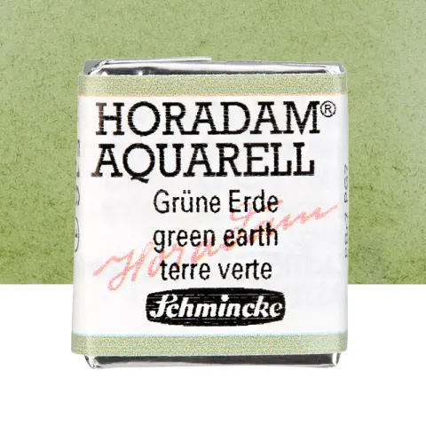 Farba akwarelowa Schmincke Horadam Aquarell półkostka - 516 Green Earth