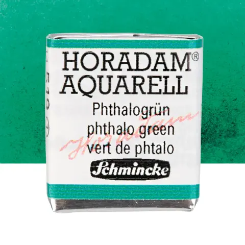 Farba akwarelowa Schmincke Horadam Aquarell półkostka - 519 Phthalo Green