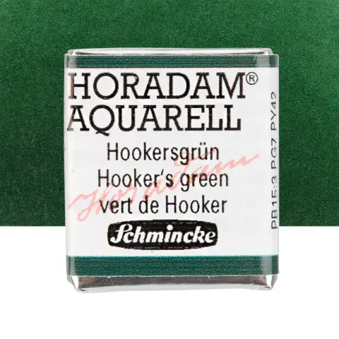 Farba akwarelowa Schmincke Horadam Aquarell półkostka - 521 Hooker's green