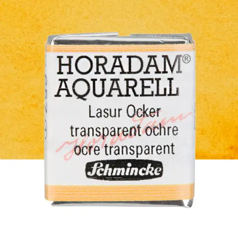 Farba akwarelowa Schmincke Horadam Aquarell półkostka - 657 Transparent Ochre