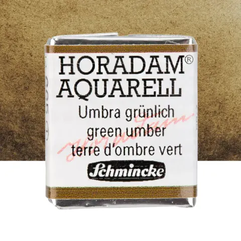 Farba akwarelowa Schmincke Horadam Aquarell półkostka - 665 Green Umber