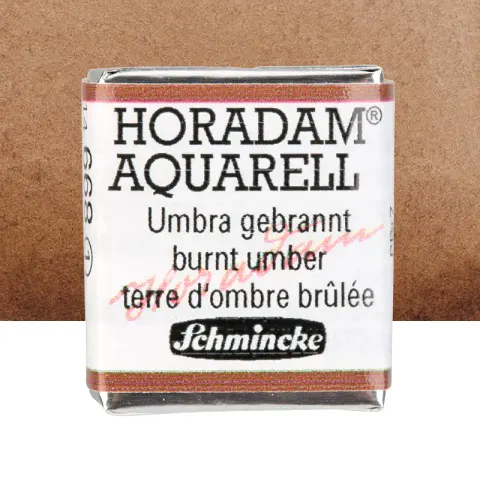 Farba akwarelowa Schmincke Horadam Aquarell półkostka - 668 Burnt umber