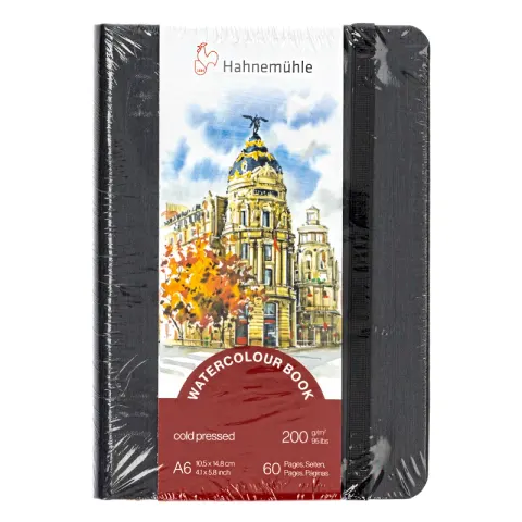 Szkicownik do akwareli Hahnemühle Watercolor Book cold pressed - A6, 200 g, 30 ark.