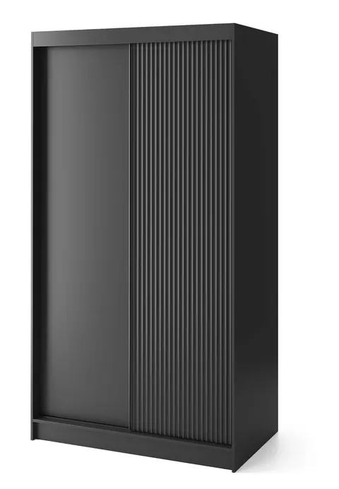 Szafa przesuwna PRESCCO 120 cm czarna