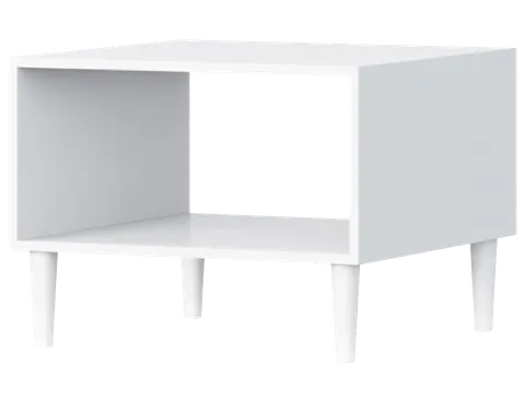Biały stolik kawowy DULLUM 60 cm