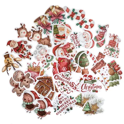 Naklejki winylowe dpCraft 46 szt. Cozy Christmas