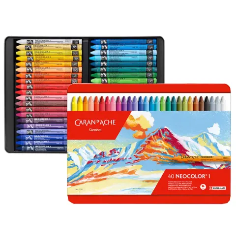 Zestaw kredek woskowych Neocolor I Caran d'Ache 40 szt.