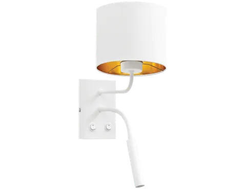 Lampa kinkietowa VESPILO 18x26x38 cm białe