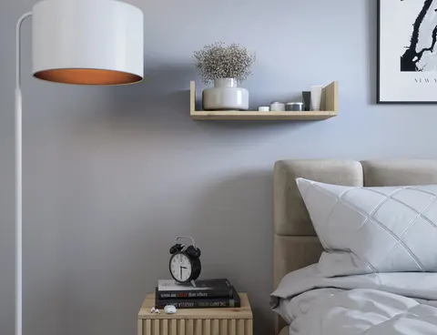 Dekoracyjna półka wisząca VISSTA 60 cm dąb artisan