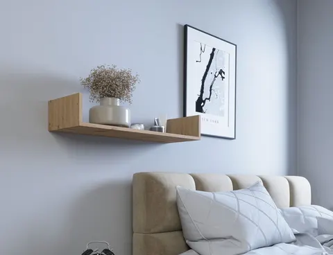 Dekoracyjna półka wisząca VISSTA 80 cm dąb artisan