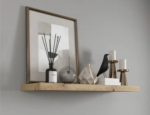 Dekoracyjna półka wisząca GARISS 80 cm dąb artisan
