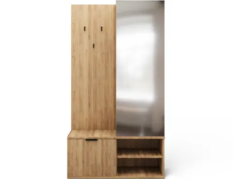 Garderoba OTTURA z lustrem 100 cm dąb artisan