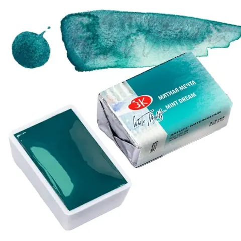 Farba akwarelowa Białe Noce kostka - 776 Mint Dream