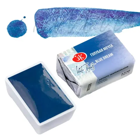 Farba akwarelowa Białe Noce kostka - 570 Blue Dream