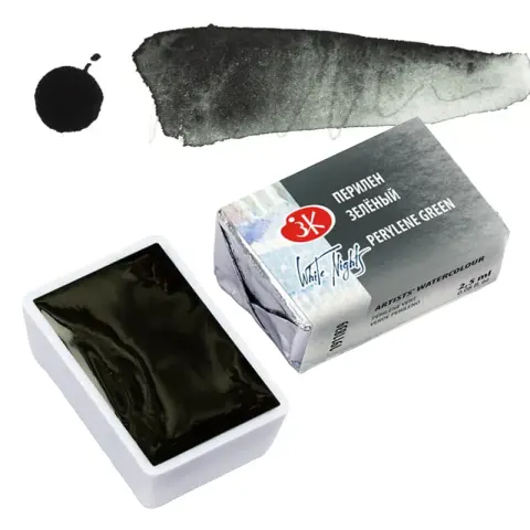 Farba akwarelowa Białe Noce kostka - 839 Perylene Green