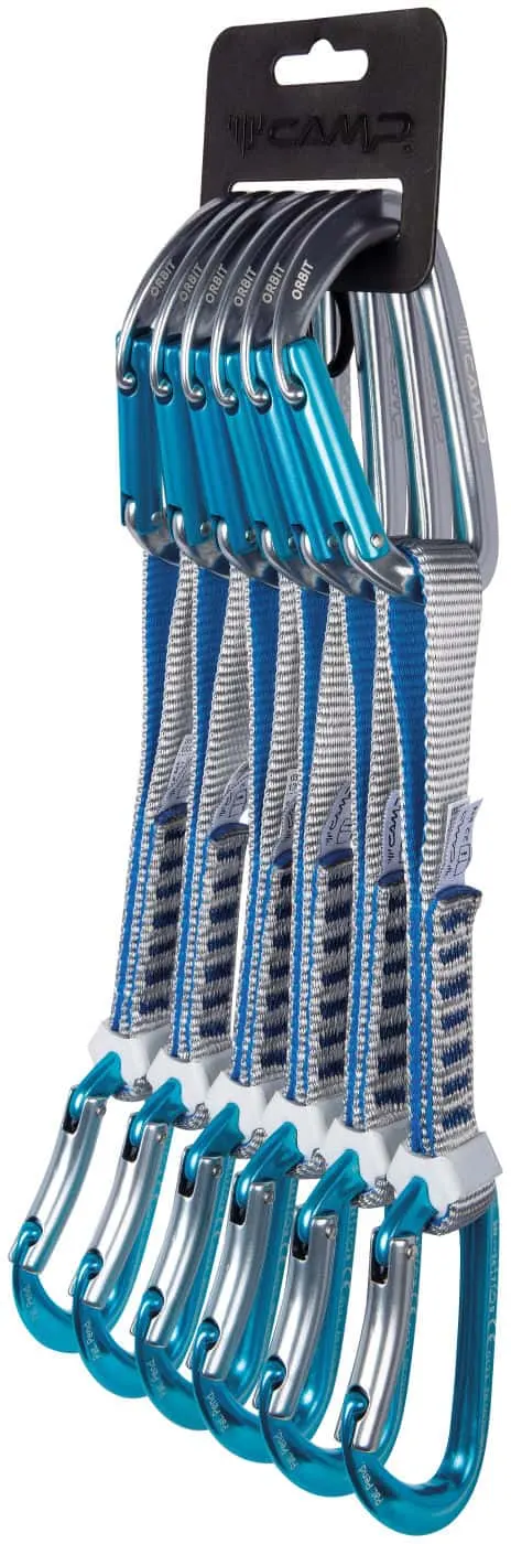 Zestaw ekspresów CAMP ORBIT KS 6 PACK 18CM GREY / BLUE