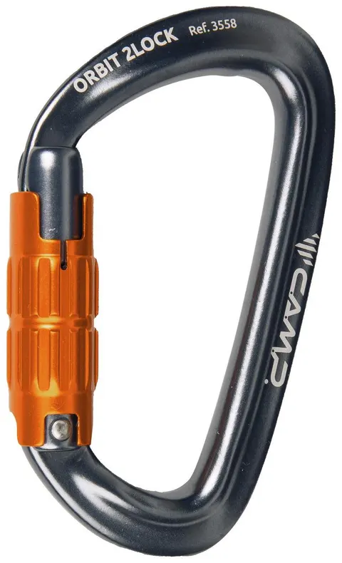 Karabinek CAMP ORBIT 2LOCK GUN METAL (3558)