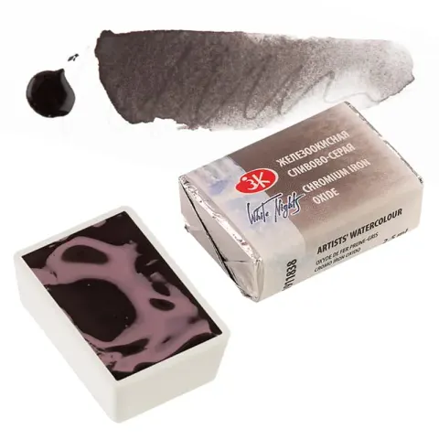 Farba akwarelowa Białe Noce kostka - 838 Chromium Irone Oxide