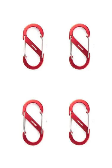 Karabinek NATUREHIKE S-TYPE S 4 szt NH20GS004 RED
