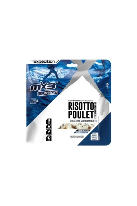Żywność liofilizowana MX3 NUTRITION RISOTTO Z KURCZAKIEM I PIECZARKAMI 210G