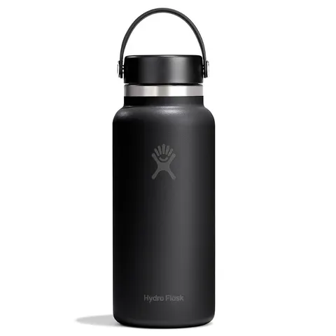 Butelka HYDROFLASK 32 OZ (946 ml) WIDE MOUTH BLACK/BLACK