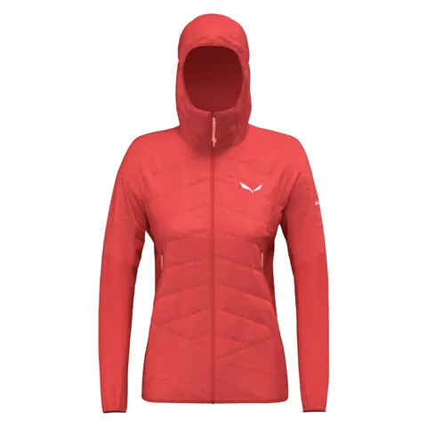 Kurtka damska SALEWA ORTLES HYBRID TIROLWOOL HOODY / FLAME