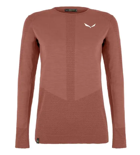 Koszulka damska SALEWA ZEBRU RESPONSIVE LS ETRUSCAN RED