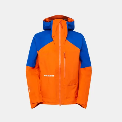 Kurtka męska MAMMUT EIGER NORDWAND ADVANCED HS HOODED EIGER ORANGE/EIGER BLUE