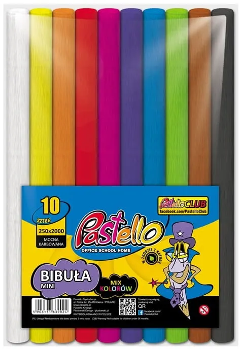Bibuła mini 10 sztuk mix kolorów classic, Pastelo