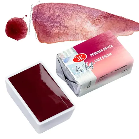 Farba akwarelowa Białe Noce kostka - 3002 Rose Dream